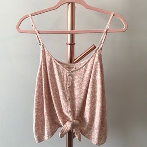 EUC Floral Tie Tank Top